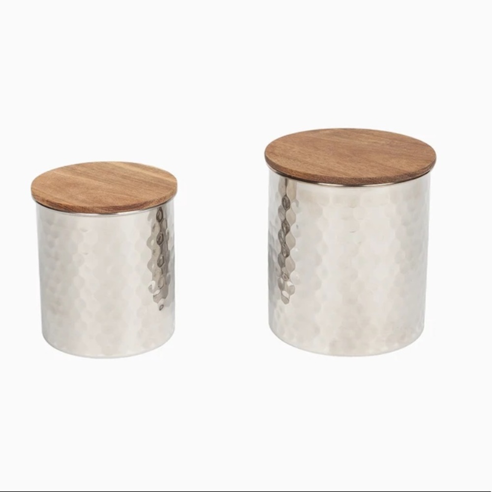 Uncommon James Hammered Canister Set